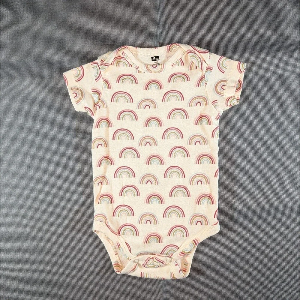 HB Babygirl Rainbow Bodysuit Size 0-6m